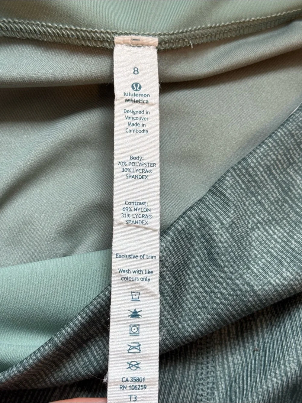 Lululemon Wunder Under Pant Full-On Luxtreme Burlap Texture Earl Gray Women's 8